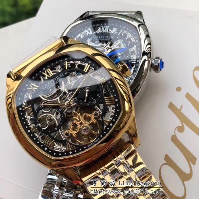 CARTIER卡地亞 最新設計鏤空新品 精品男士腕表 WSS2451